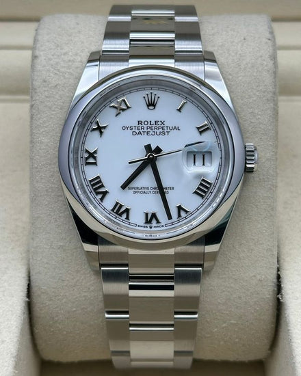 2026 Rolex Datejust 36MM White Dial Oyster Bracelet (126200)