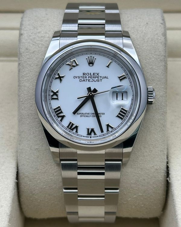 2026 Rolex Datejust 36MM White Dial Oyster Bracelet (126200)