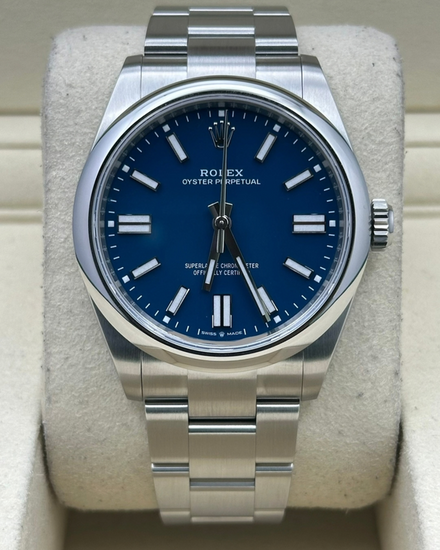 2025 Rolex Oyster Perpetual 41MM Blue Dial Oyster Bracelet (134300)