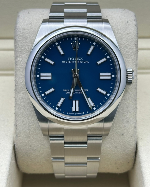 2025 Rolex Oyster Perpetual 41MM Blue Dial Oyster Bracelet (134300)
