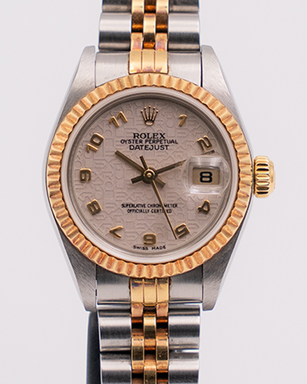 2001 Rolex Lady-Datejust 26MM Ivory "Jubilee" Dial Two-Tone Jubilee Bracelet (69173)
