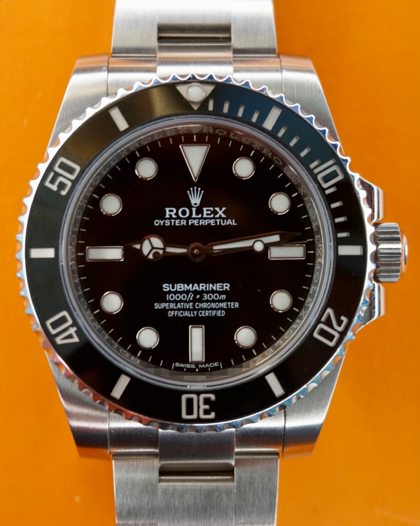 2018 Rolex Submariner No-Date 40MM Black Dial Oyster Bracelet (114060)