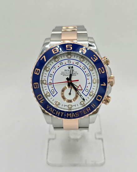 Rolex Yacht-Master II 44MM White Dial Two-Tone Oyster Bracelet (116681)