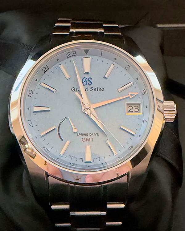 2022 Grand Seiko Heritage GMT "Wako" 41MM Blue Dial Steel Bracelet (SBGE289)