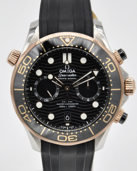 Omega Seamaster Diver 300M 44MM Black Dial Rubber Strap (210.22.44.51.01.001)