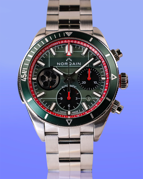 2026 Norqain Adventure 42MM Green Dial Steel Bracelet (N1500.19S01.E01)