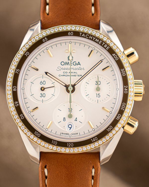 2022 Omega Speedmaster 38MM Silver Dial Leather Strap (324.28.38.50.02.001)
