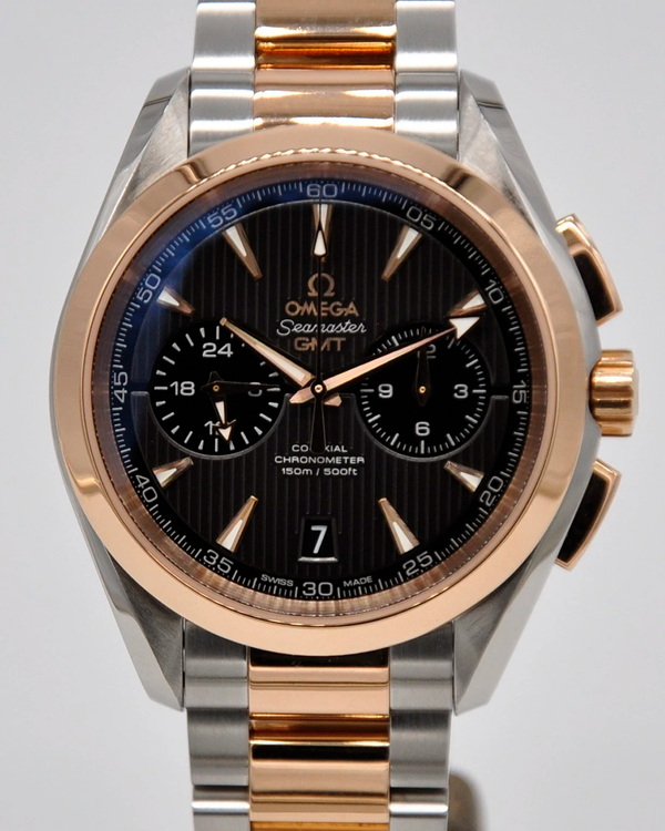Omega Seamaster Aqua Terra GMT 43MM Grey Dial Two-Tone Bracelet (231.20.43.52.06.001)