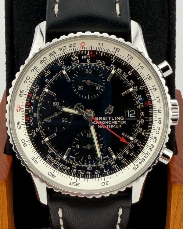 No Reserve - 2019 Breitling Navitimer Heritage 41MM Black Dial Leather Strap (A13324121B1X1)