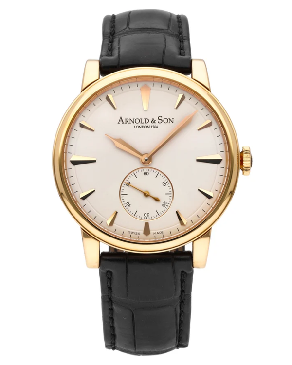 (Working) Arnold & Son HMS1 Royal Collection 40MM Cream Dial Leather Strap (1LCAP.W01A.C110A)