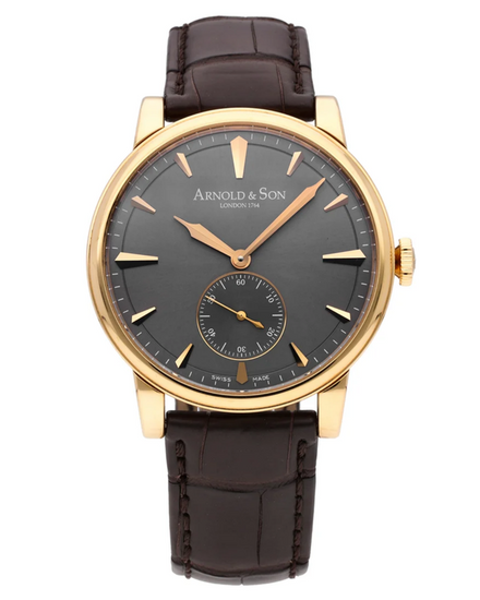 Arnold & Son HMS1 Royal Collection 40MM Grey Dial Leather Strap (1LCAP.S04A.C110A)