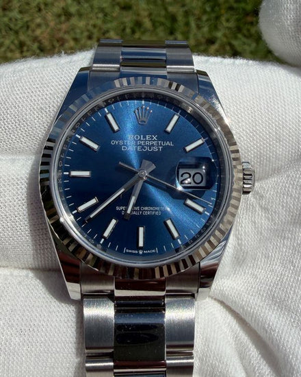 No Reserve - 2026 Rolex Datejust 36MM Blue Dial Oyster Bracelet (126234)