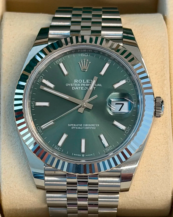 2026 Rolex Datejust 41MM Green Dial Jubilee Bracelet (126334)