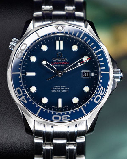 No Reserve - 2022 Omega Seamaster Diver 300M 41MM Blue Dial Steel Bracelet (212.30.41.20.03.001)