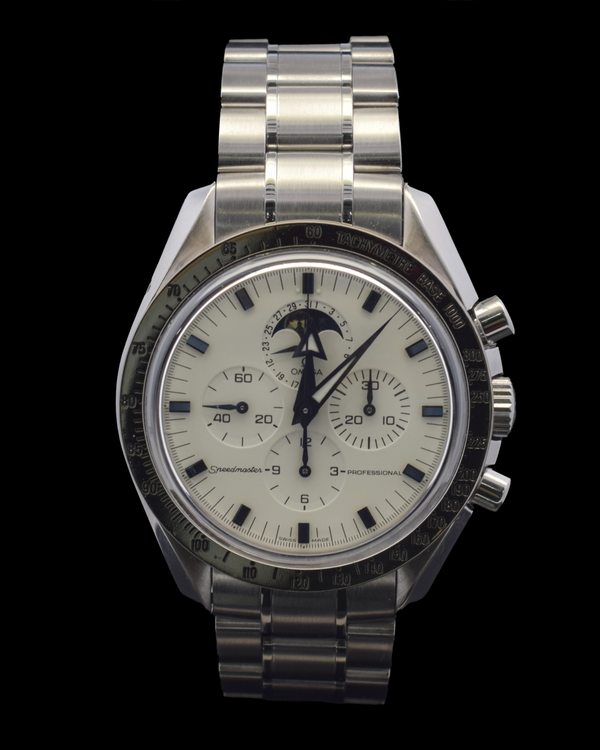 Omega Speedmaster Moonphase 42MM White Dial Steel Bracelet (3575.20.00)