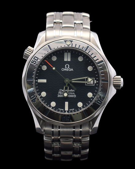 Omega Seamaster Diver 300M 34.8MM Quartz Blue Dial Steel Bracelet (2562.80)