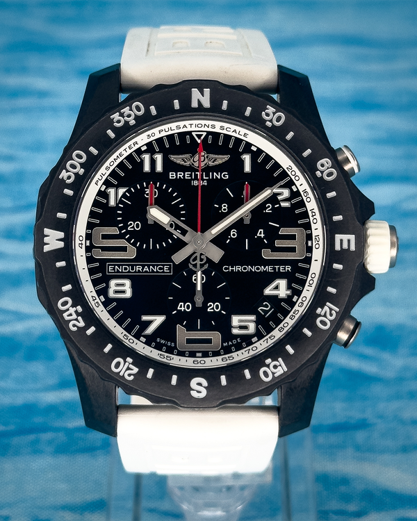 No Reserve - 2022 Breitling Endurance Pro 44MM Quartz Black Dial Rubber Strap (X82310A71B1S1)