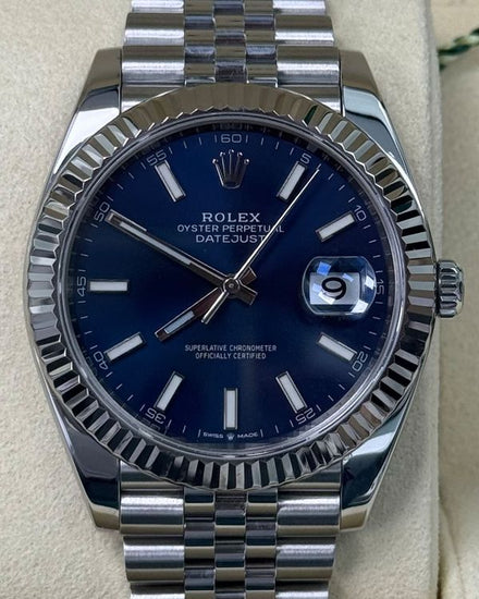 2021 Rolex Datejust 41MM Blue Dial Jubilee Bracelet (126334)