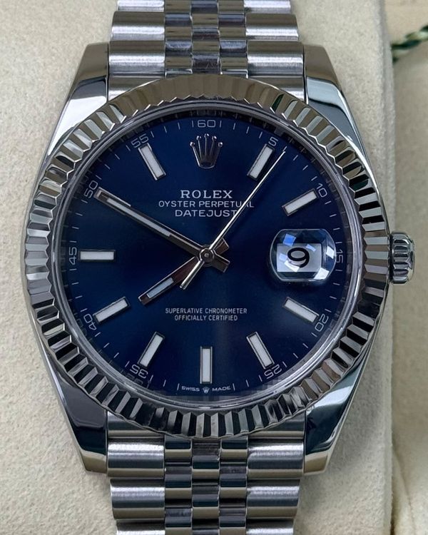 2021 Rolex Datejust 41MM Blue Dial Jubilee Bracelet (126334)