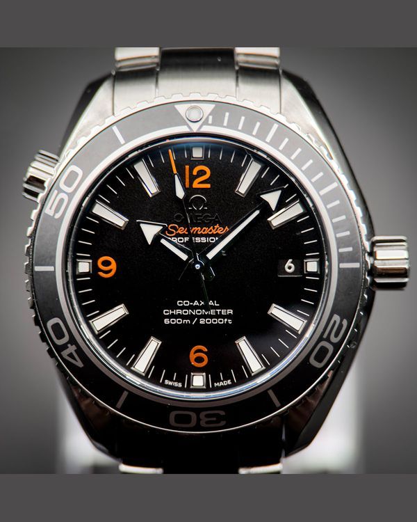 No Reserve - 2013 Omega Seamaster Planet Ocean 600M 42MM Black Dial Steel Bracelet (232.30.42.21.01.003)