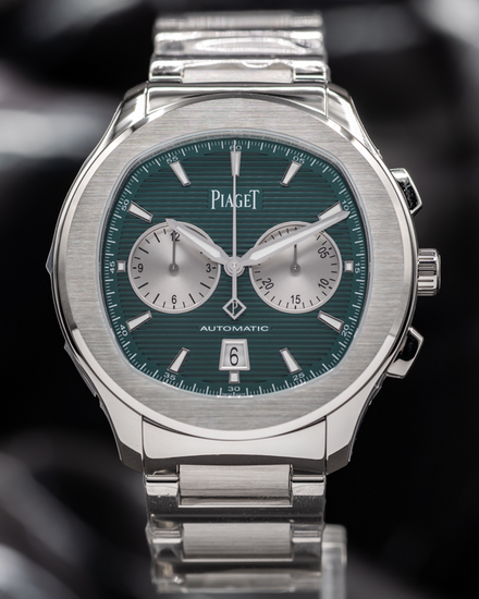 2026 Piaget Polo Chronograph 42MM Green Dial Steel Bracelet (G0A49024)