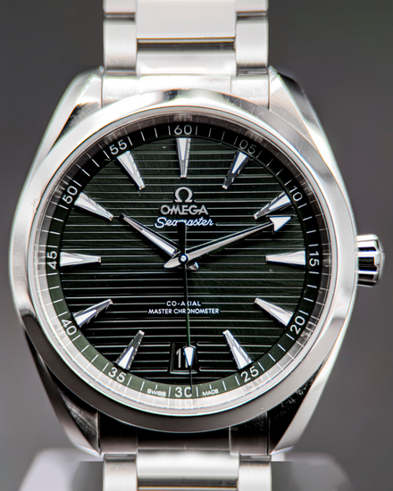 No Reserve - 2021 Omega Seamaster Aqua Terra 150M 41MM Green Dial Steel Bracelet (220.10.41.21.10.001)