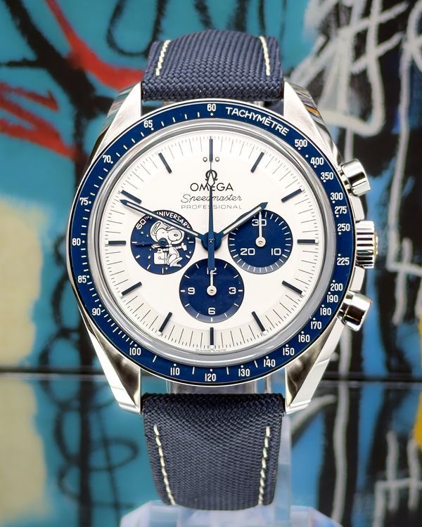 2021 Omega Speedmaster Anniversary Series “Silver Snoopy Award” 42MM Silver Dial Textile Strap (310.32.42.50.02.001)