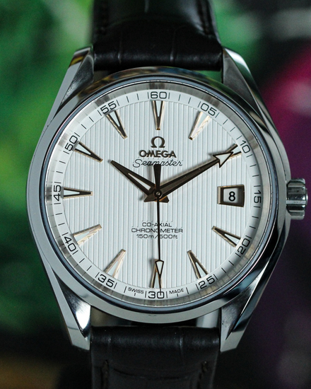 No Reserve - 2021 Omega Seamaster Aqua Terra 150M 41.5MM Silver Dial Leather Strap (231.13.42.21.02.002)