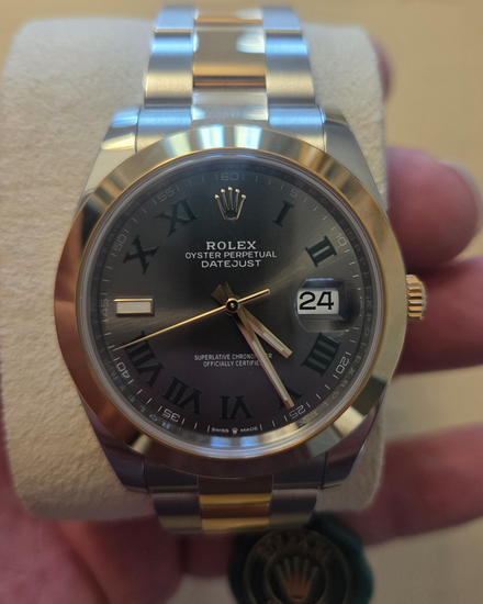 2023 Rolex Datejust "Wimbledon" 41MM Slate Dial Two-Tone Oyster Bracelet (126303)