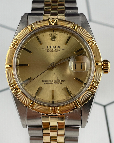 Rolex Datejust Turn-O-Graph 36MM Champagne Dial Two-Tone Jubilee Bracelet (1625)