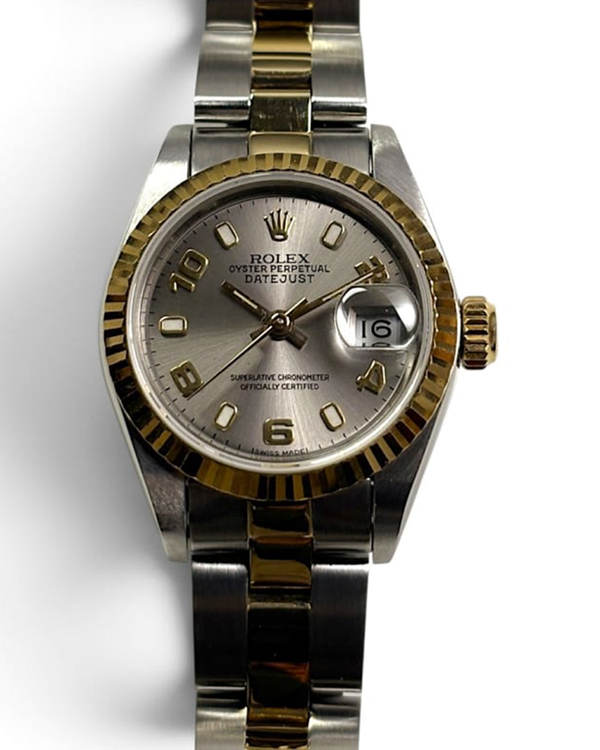 1986 Rolex Lady-Datejust 26MM Silver Dial Two-Tone Oyster Bracelet (69173)