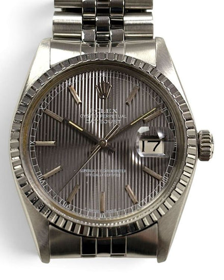 Rolex Datejust 36MM Grey "Tapestry" Dial Jubilee Bracelet (16030)