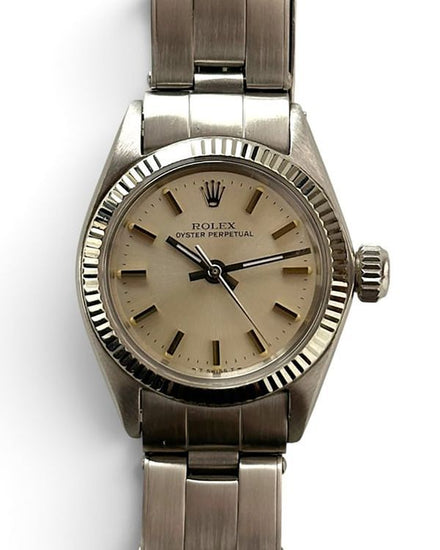 Rolex Oyster Perpetual 24MM Silver Dial Oyster Bracelet (6619)