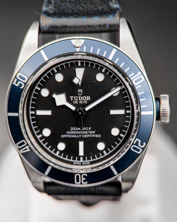 No Reserve - 2025 Tudor Black Bay 41MM Black Dial Leather Strap (79230B)