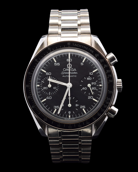 Omega Speedmaster Reduced 39MM Black Dial Steel Bracelet (3510.50)