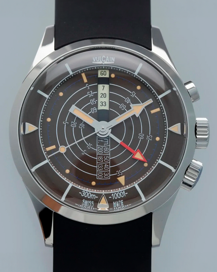 2026 Vulcain Nautical "Massena LAB" L.E. 42MM Brown Dial Rubber Strap (46382667366587)
