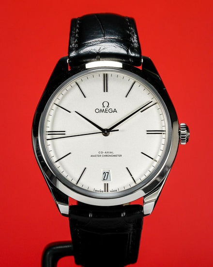 No Reserve - 2020 Omega De Ville Trésor 40MM Silver Dial Leather Strap (435.13.40.21.02.001)