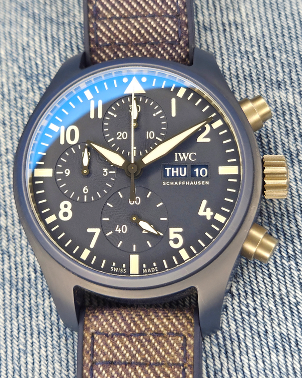 2024 IWC Schaffhausen Pilot Chronograph Top Gun Oceana 41MM Blue Dial Textile Strap (IW389404)