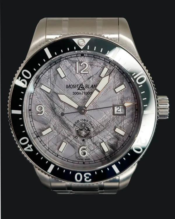 No Reserve - 2026 Montblanc Iced Sea Date 41MM Grey Dial Steel Bracelet (130793)