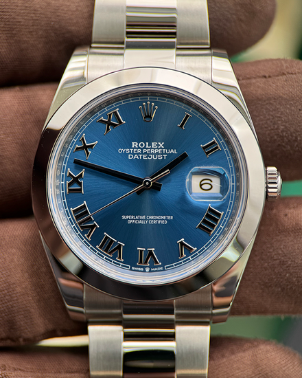 2022 Rolex Datejust 41MM Blue Dial Oyster Bracelet (126300)