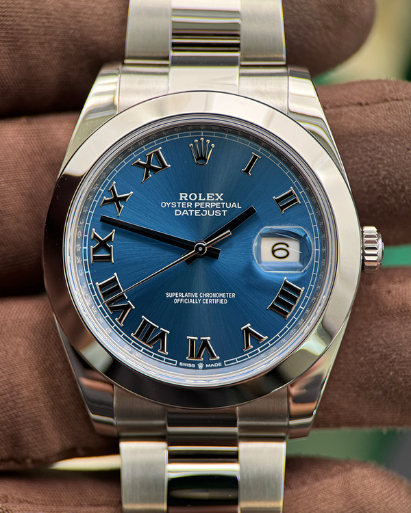 2022 Rolex Datejust 41MM Blue Dial Oyster Bracelet (126300)