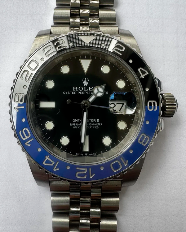 Rolex GMT-Master II "Batgirl" 40MM Black Dial Jubilee Bracelet (126710BLNR)