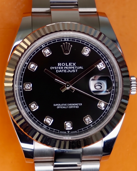 2025 Rolex Datejust 41MM Black Dial Oyster Bracelet (126334)