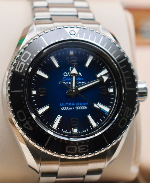 2026 Omega Seamaster Planet Ocean 6000M Ultra Deep 45.5MM Blue Dial Steel Bracelet (215.30.46.21.03.001)