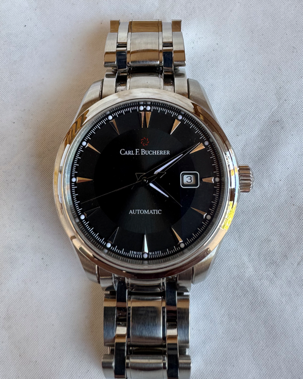 No Reserve - Carl F. Bucherer Manero 42MM Black Dial Steel Bracelet (00.10915.08.33.21)
