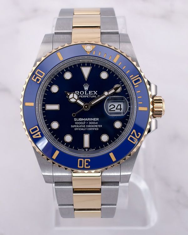 No Reserve - 2026 Rolex Submariner Date "Bluesy" 41MM Blue Dial Two-Tone Oyster Bracelet (126613LB)