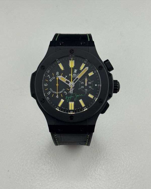 Hublot Big Bang Ayrton Senna Foudroyante Split Second L.E. 44MM Black Dial Rubber Strap  (315.CI.1129.RX.AES09)