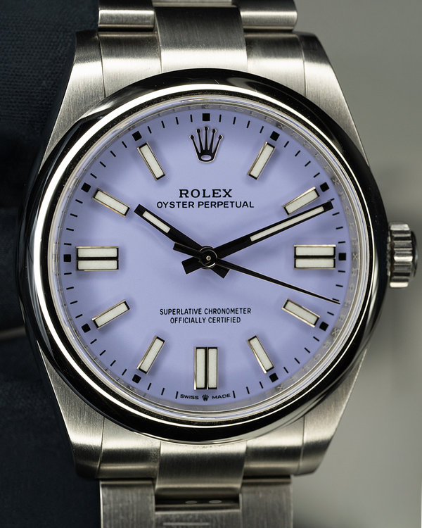 2026 Rolex Oyster Perpetual 41MM Lavender Dial Oyster Bracelet (134300)