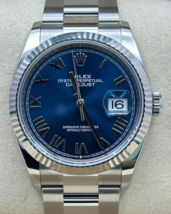 2026 Rolex Datejust 41MM Blue Dial Oyster Bracelet (126234)
