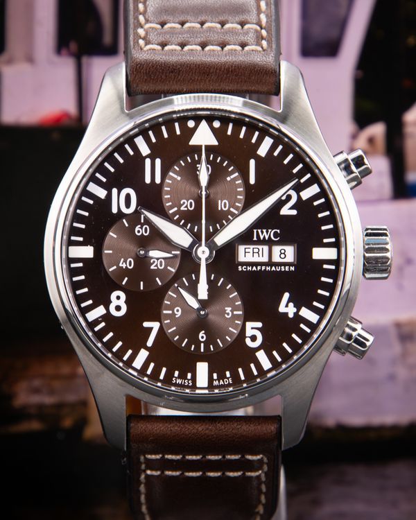 2017 IWC Schaffhausen Pilot 43MM Brown Dial Leather Strap (IW377713)
